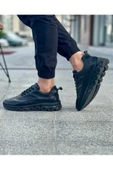Luizpauloshoes 1047 SİYAH CİLT PİRAMİT TABAN ERKEK SNEAKERS - 3