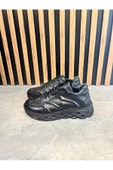 Luizpauloshoes 1075 PİRAMİT TABAN SİYAH DERİ SNEAKERS - 2