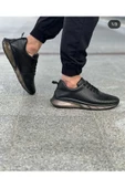 Luizpauloshoes 4236 SİYAH CİLT BEYAZ JEL TABAN ERKEK SNEAKERS - 1