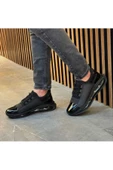 Luizpauloshoes LUİZ PAULO 1056 SİYAH MAT HAKİKİ DERİ ERKEK SNEAKERS - 3