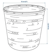 SUMUHOME KLYNNON DEKORATİF İÇ ORTAM BAMBU SAKSI 12 CM - 6