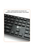 Kw201 Kablosuz Türkçe Q Klavye & Mouse Set Siyah - 4