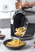 HOMEND Airfryday 2502H 8 Farklı Program, 5 Litre Dokunmatik Ekranlı Fritöz Inox thumbnail 3