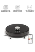 HOMEND Alex Laser Pro 1283h Moplu Ve Haritalamalı Akıllı Robot Süpürge Siyah thumbnail 1