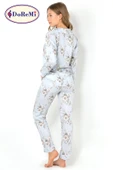DoReMi Blue Grace Uzun Kollu Bayan Pijama Takımı thumbnail 11