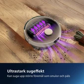 Philips Homerun 7000 Serisi Aqua Xu7100/02 Çöp Istasyonlu Akıllı Robot Süpürge thumbnail 5