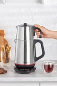HOMEND Royaltea 1708H Paslanmaz Çelik Konuşan Çay Makinesi Inox-Siyah 1800 W - 2