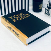 TOM FORD OPENABLE DECORATIVE BOOK BOX BLACK & GOLD - 2