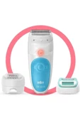 Braun Silk-épil 5 5610 Sensosmart Kablosuz Islak&Kuru Mavi 3'ü 1 Arada Ataçmanlı Epilatör Epilasyon - 3