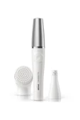 Braun Beyaz FaceSpa Pro 910 Şarjlı Yüz Epilatörü Beyaz/Gümüş Resmi Distribütör Garantili Kablosuz Islak v - 1