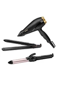 BABYLİSS Babyliss 2000W Saç Kurutma Makinesi-Saç Düzleştirici ve Saç Maşası Seti - 1