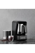 KORKMAZ Moderna Siyah Satin Kahve Makinesi - 4