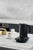 HOMEND 1889H 5 Fincan Kapasiteli Otomatik Türk Kahve Makinesi, Mini Kettle ve Süt Isıtıcı 3 in 1 Makinesi - 1