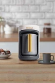 HOMEND Pottoman 1860h 5 Fincan Kapasiteli Bol Köpüklü Türk Kahve Makinesi,  Krem Gold - 1