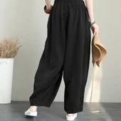 Yazlık Günlük Kadın Şalvar Pantolon thumbnail 4