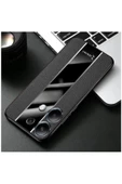 Xiaomi Redmi Note 13 5g Uyumlu Kılıf Premium Deri Kılıf Siyah thumbnail 2