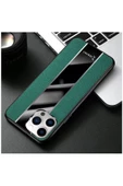 Apple Iphone 12 Pro Uyumlu Kılıf Premium Deri Kılıf Yeşil thumbnail 2
