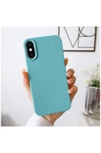 Apple iPhone X Uyumlu Kılıf Zebana Woven Silikon Kılıf Lila thumbnail 4