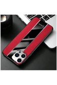Apple Iphone 14 Pro Max Uyumlu Kılıf Premium Deri Kılıf Kırmızı thumbnail 2