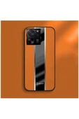Xiaomi Mi 13t Uyumlu Kılıf Premium Deri Kılıf Turuncu thumbnail 4