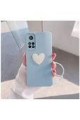 Xiaomi Mi 10t Uyumlu Kılıf Kalpli Love Silikon Kılıf Açık Mavi thumbnail 1