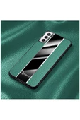 Samsung Galaxy S21 Fe 5g Uyumlu Kılıf Premium Deri Kılıf Yeşil thumbnail 3