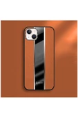 Apple Iphone 13 Uyumlu Kılıf Premium Deri Kılıf Kahverengi thumbnail 2