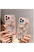 Apple Iphone 11 Pro Max Uyumlu Kılıf Bear And Rabbit Silikon Kılıf Lila - 2