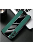 Samsung Galaxy A13 Uyumlu Kılıf Premium Deri Kılıf Yeşil thumbnail 2