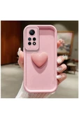 Xiaomi Redmi Note 12 Pro Uyumlu Kılıf Zebana Amour Silikon Kılıf Pembe thumbnail 1