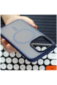 Apple iPhone 14 Pro Max Uyumlu Kılıf Zebana Fros Silikon Kılıf (Kablosuz Şarj Destekli) Gri - 6