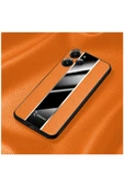 Xiaomi Redmi 12 Uyumlu Kılıf Zebana Premium Deri Kılıf Turuncu thumbnail 3