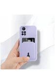 Xiaomi Redmi Note 11s Uyumlu Kılıf Kartlıklı Sweet Yumuşak Silikon Kılıf Lila thumbnail 2