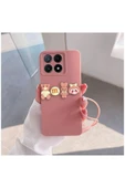 Xiaomi Poco X6 Pro 5G Uyumlu Kılıf Zebana Love Bear Silikon Kılıf Kahverengi thumbnail 3