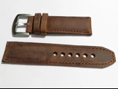 Fado&Her Saate Uyumlu Hakiki Grizi Deri Saat Kordonu 20  mm  (33) thumbnail 3