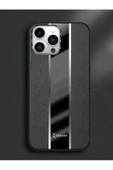 iPhone 15 Pro Max Zebana Premium Deri Kılıf Siyah - 4