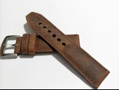 Fado&Her Saate Uyumlu Hakiki Grizi Deri Saat Kordonu 20  mm  (33) thumbnail 4