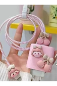 İphone 18W/20W Uyumlu Şarj Kılıfı, Şarj Kablosu Örme Aparatı, Kablo Koruyucu Aparatı, Toparlayıcı thumbnail 3