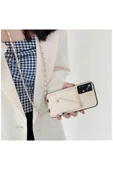 Xiaomi Mi 12T Uyumlu Kılıf Zebana Boyun Askılı Deri Kılıf Rose Gold - 6