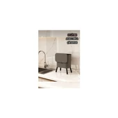 KRD HOME ÇÖP KOVASI AYAKLI GRİ ORİGA AR-055 ZBT 027 3777 0188 - 1