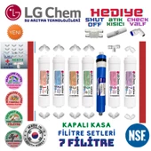 LG Chem KAPALI KASA 7 FİLTRE 14 AŞAMA SU ARITMA CİHAZI FİLTRE SETİ - 1