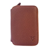 Rich Smith Mini Fermuarlı Cüzdan Hakiki Gerçek Deri 10607 Taba (Mat) thumbnail 1