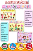 4 - 6 Yaş Dikkat Gelişim Seti - 3 Kitap - 128 Sayfa - 1