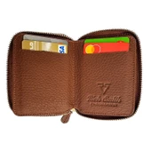 Rich Smith Mini Fermuarlı Cüzdan Hakiki Gerçek Deri 10607 Taba (Mat) thumbnail 4