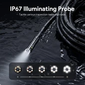 DEPSTECH Üç Lensli Boroskop 5 Inc IPS Ekran 1080P HD, 32G Kart - 5m - 4