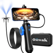 Oiiwak İki Yönlü Eklemli Boroskop, Işıklı 6.2mm Endoskop - 1.6m Kablo - 1