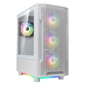 GAMDIAS ATHENA M6 Lite WH, 850W, Tempered Glass, Mesh, ARGB, 80+ Bronze, ATX, White Edition, GAMING KASA - 1