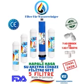 AQUA DEUTSCHE KAPALI KASA 5 FİLTRELİ SU ARITMA CİHAZI FİLTRE SETİ thumbnail 1