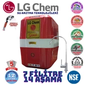 LG Chem COOL KIRMIZI BEYAZ 12 LİTRE 7 FİLTRE 14 AŞAMA SU ARITMA CİHAZI thumbnail 1
