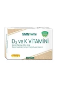 Shiffa Home D3 Ve K Vitamini Içeren Takviye Edici Gıda Takviyesi 30 Kapsül - 1